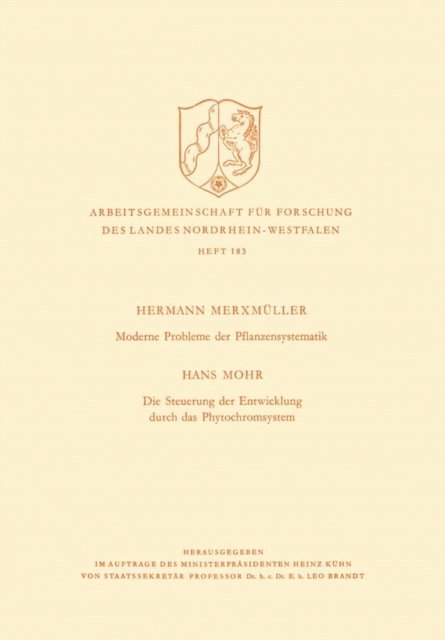 Hermann Merxmuller - Moderne Probleme der Pflanzensystematik, E-bok