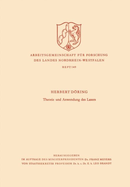 Herbert Doring - Theorie und Anwendung des Lasers, E-bok