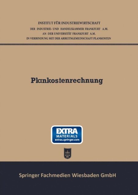 Wilhelm Kalveram - Plankostenrechnung, E-bok