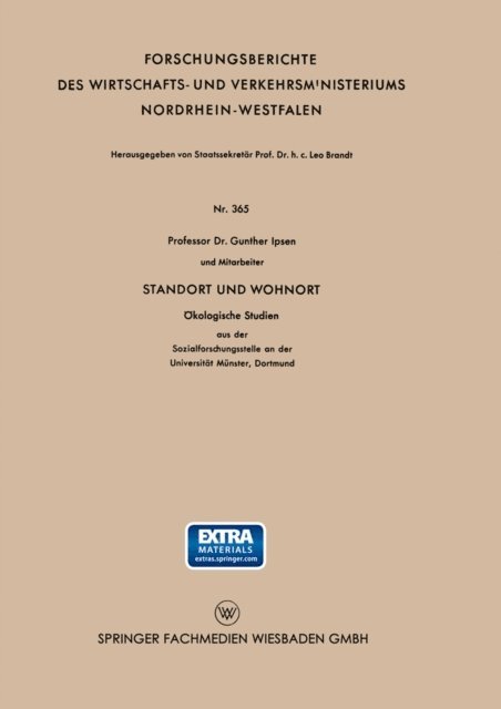 Dr. Rainer Mackensen, Dr. Wolfgang Kollmann, Dr. Walter Christaller - Standort und Wohnort, E-bok
