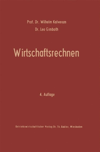 Wilhelm Kalveram - Wirtschaftsrechnen, E-bok