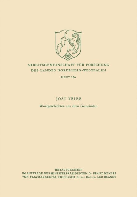 Jost Trier - Wortgeschichten aus alten Gemeinden, E-bok