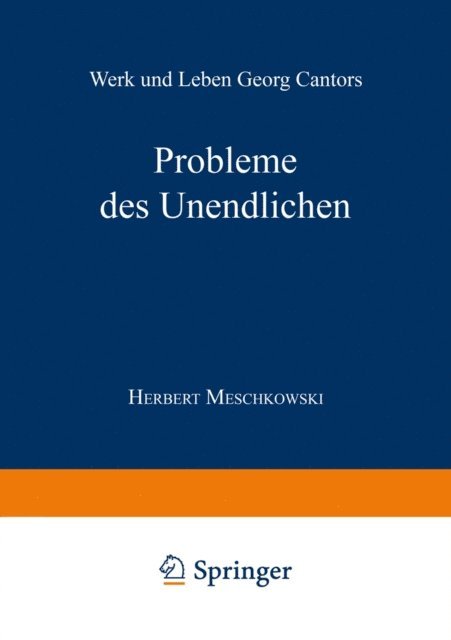 Herbert Meschkowski - Probleme des Unendlichen, E-bok