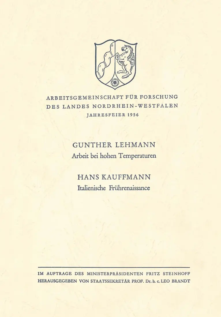 Gunther Lehmann - Arbeit bei hohen Temperaturen. Italienische Frührenaissance, Häftad. Tillgänglighet: Lägg i varukorg