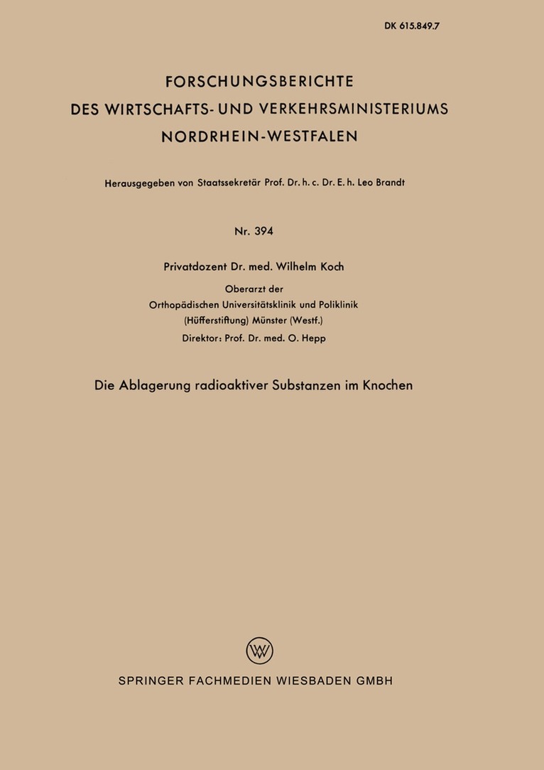 Die Ablagerung radioaktiver Substanzen im Knochen