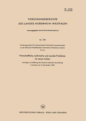 W. Von Pochhammer, S. A. Biswas - Wirtschaftliche, Technische Und Soziale Probleme Im Neuen Indien: Vorträge Zur Eröffnung Der Deutsch-Indischen Ausstellung in Aachen Am 14. November 1, Häftad