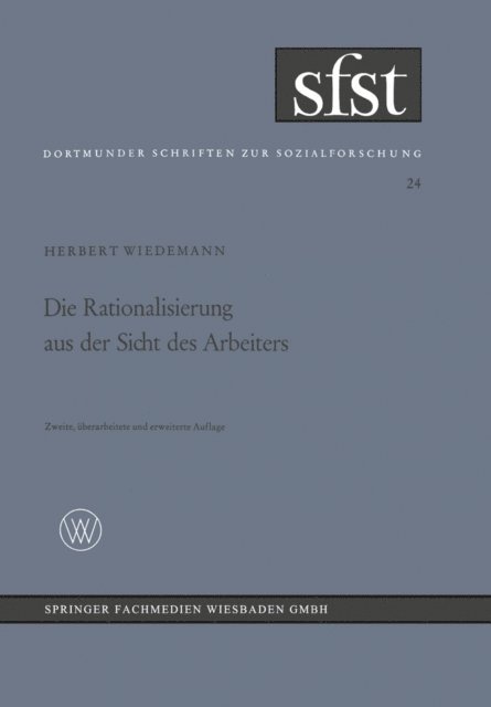 Herbert Wiedemann - Die Rationalisierung aus der Sicht des Arbeiters, E-bok