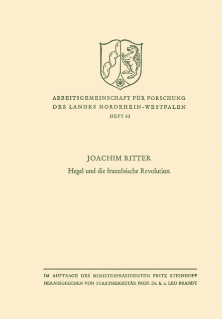 Joachim Ritter - Hegel und die französische Revolution, E-bok