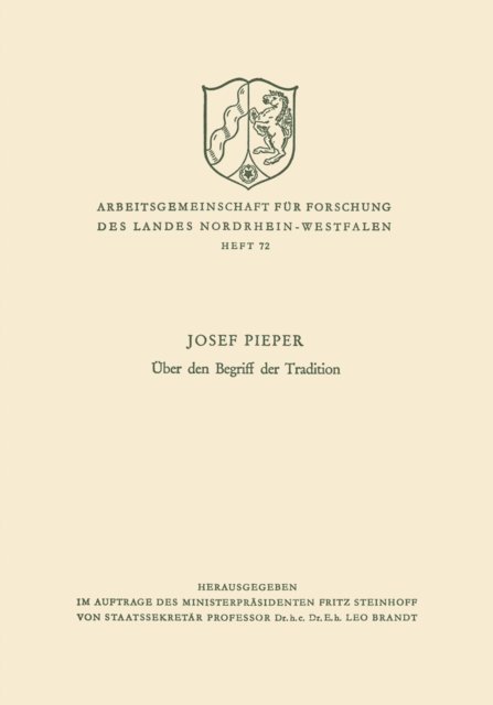 Josef Pieper - Über den Begriff der Tradition, E-bok
