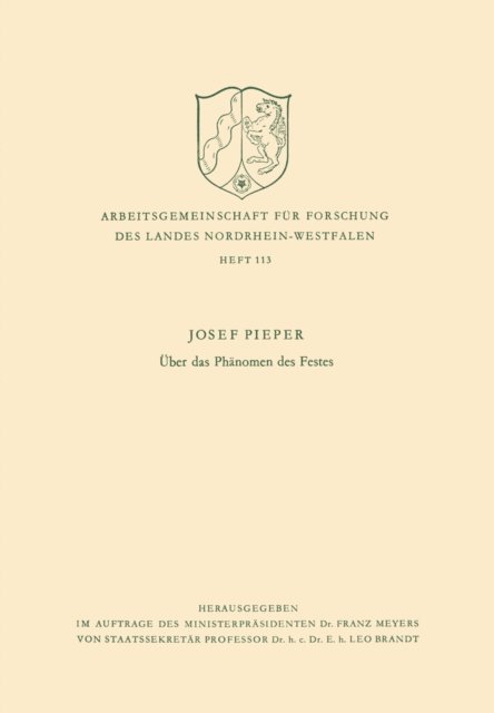 Josef Pieper - Über das Phänomen des Festes, E-bok