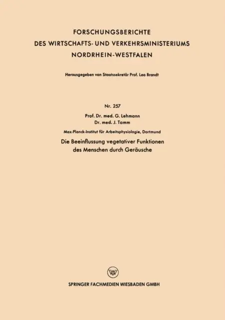 Gunther Lehmann - Die Beeinflussung vegetativer Funktionen des Menschen durch Geräusche, E-bok. Tillgänglighet: Lägg i varukorg