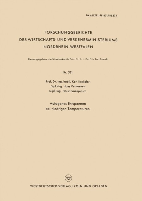 Karl Krekeler - Autogenes Entspannen bei niedrigen Temperaturen, E-bok