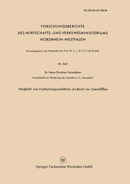 Hans Christian Freiesleben - Vergleich von Funkortungsverfahren an Bord von Seeschiffen, E-bok