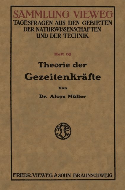 Aloys Muller - Theorie der Gezeitenkräfte, E-bok