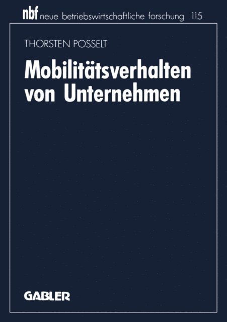 Thorsten Posselt - Mobilitätsverhalten von Unternehmen, E-bok