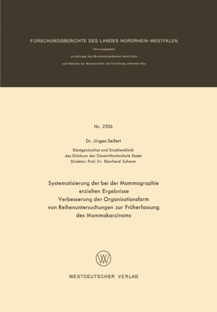 Jurgen Seifert - Systematisierung der bei der Mammographie erzielten Ergebnisse, E-bok