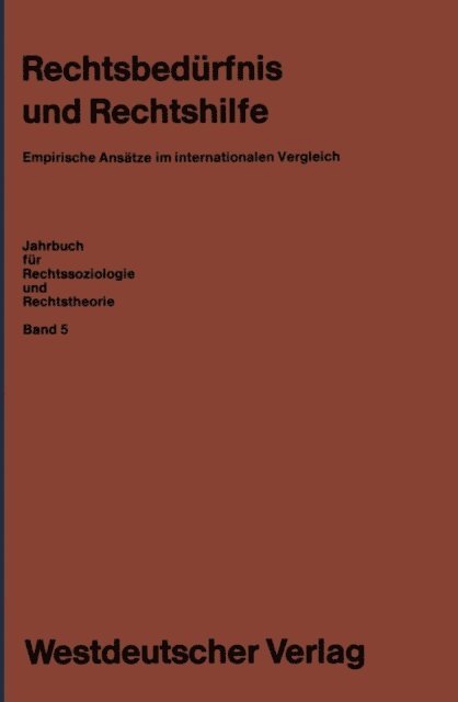 Wolfgang Kaupen, Erhard Blankenburg - Rechtsbedürfnis und Rechtshilfe, E-bok