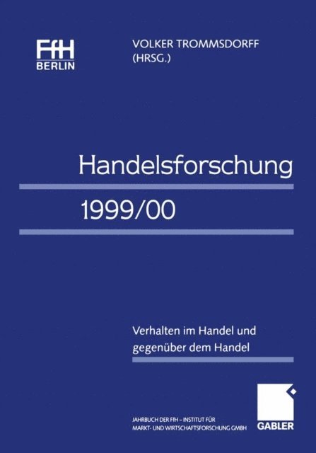 Volker Trommsdorff - Handelsforschung 1999/00, E-bok