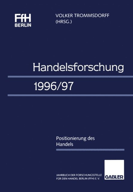 Volker Trommsdorff - Handelsforschung 1996/97, E-bok