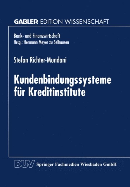Stefan Richter-Mundani - Kundenbindungssysteme für Kreditinstitute, E-bok