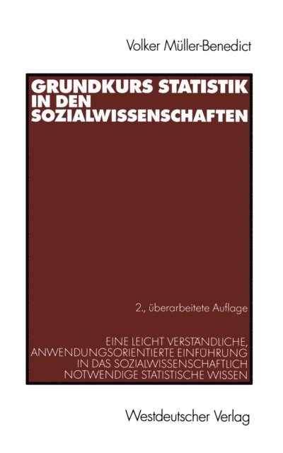Volker Muller-Benedict - Grundkurs Statistik in den Sozialwissenschaften, E-bok