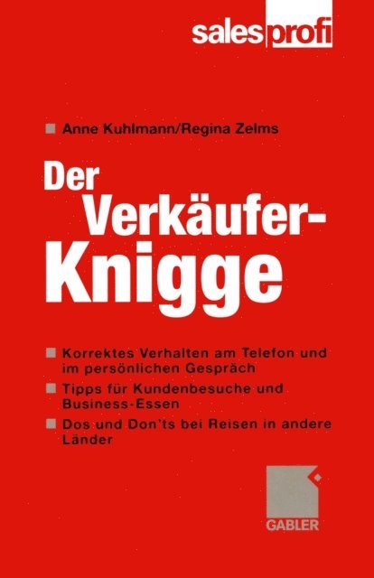 Regina Zelms, Anne Kuhlmann - Der Verkäufer-Knigge, E-bok