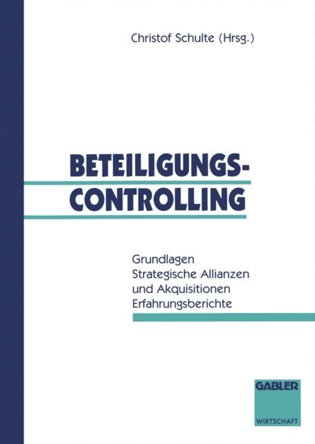 Christof Schulte - Beteiligungscontrolling, E-bok
