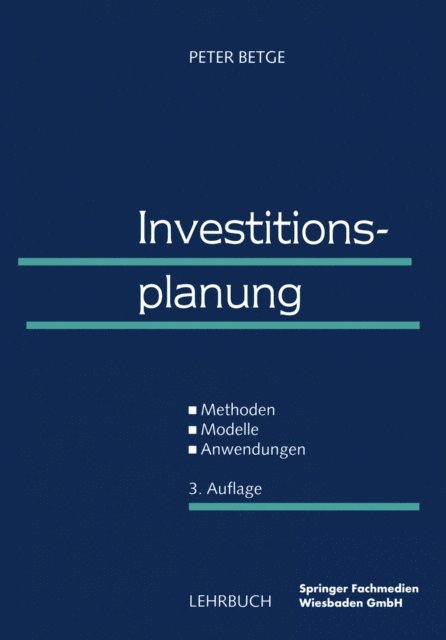 Peter Betge - Investitionsplanung, E-bok