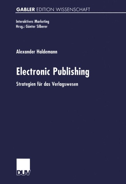 Alexander Haldemann - Electronic Publishing, E-bok