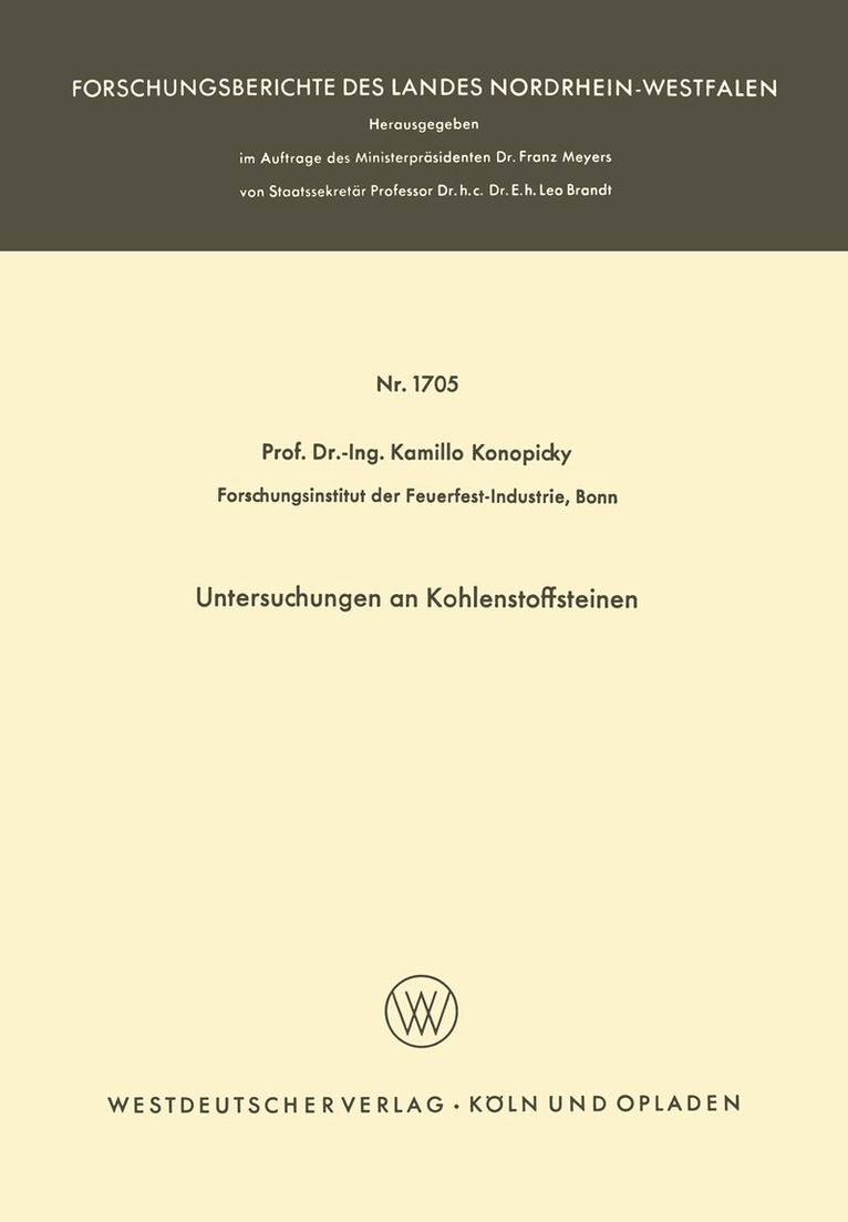 Kamillo Konopicky - Untersuchungen an Kohlenstoffsteinen, Häftad