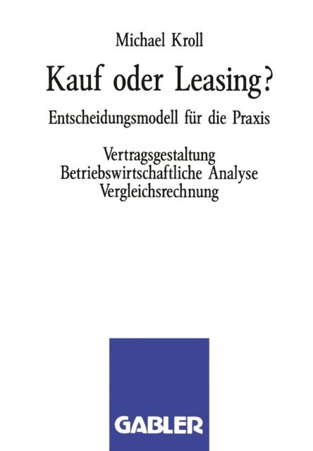 Michael Kroll - Kauf oder Leasing?, E-bok
