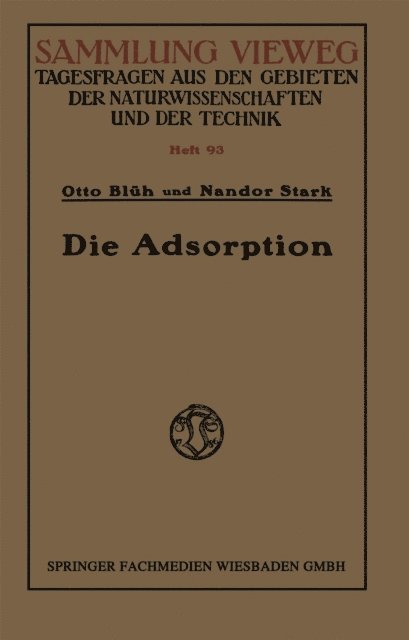 Otto Bluh - Die Adsorption, E-bok