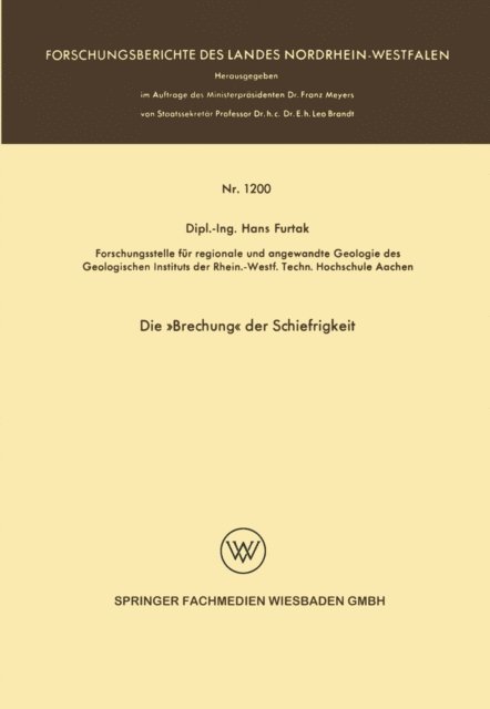 Hans Furtak - Die »Brechung« der Schiefrigkeit, E-bok
