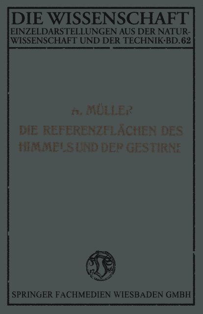 Aloys Muller - Die Referenzflächen des Himmels und der Gestirne, E-bok