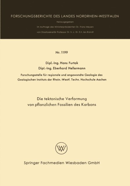 Hans Furtak - Die taktonische Verformung von pflanzlichen Fossilien des Karbons, E-bok