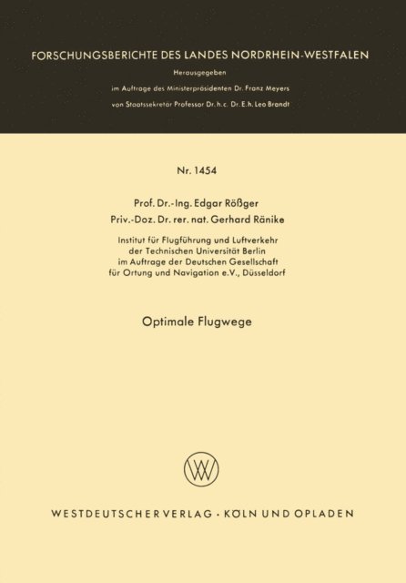 Edgar Roger - Optimale Flugwege, E-bok