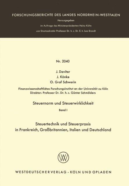 O. Graf Schwerin, J. Konke, J. Daviter - Steuernorm und Steuerwirklichkeit, E-bok
