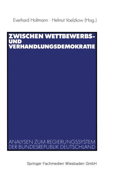 Helmut Voelzkow, Everhard Holtmann - Zwischen Wettbewerbs- und Verhandlungsdemokratie, E-bok