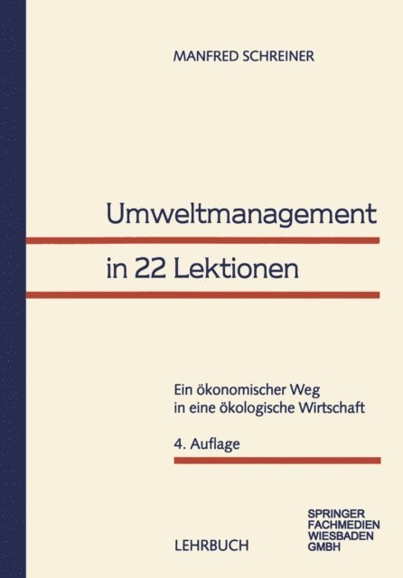 Manfred Schreiner - Umweltmanagement in 22 Lektionen, E-bok