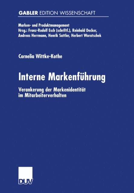 Cornelia Wittke-Kothe - Interne Markenführung, E-bok
