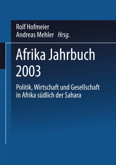 Andreas Mehler, Rolf Hofmeier - Afrika Jahrbuch 2003, E-bok
