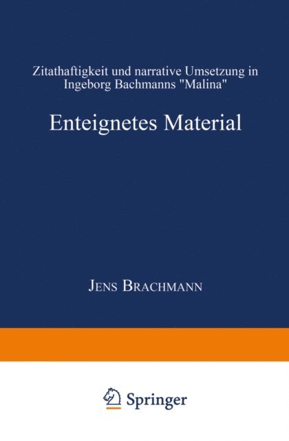 Jens Brachmann - Enteignetes Material, E-bok