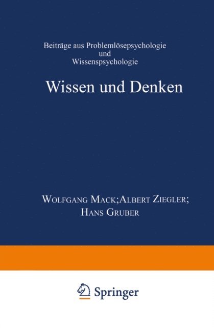 Ziegler, Mack, Hans Gruber - Wissen und Denken, E-bok