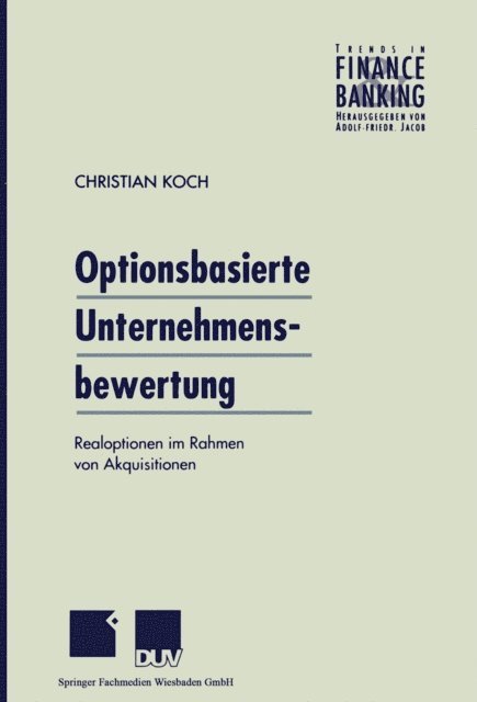 Christian Koch - Optionsbasierte Unternehmensbewertung, E-bok