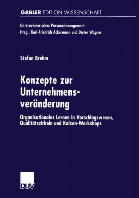 Stefan Brehm - Konzepte zur Unternehmensveränderung, E-bok
