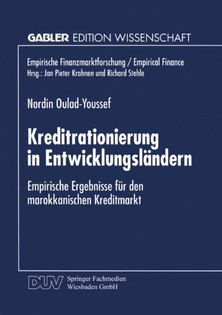 Nordin Oulad-Youssef - Kreditrationierung in Entwicklungsländern, E-bok
