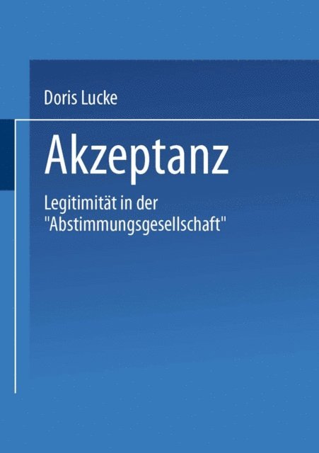 Doris Lucke - Akzeptanz, E-bok