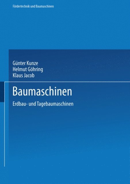 Klaus Jacob, Helmut Gohring, Gunter Kunze - Baumaschinen, E-bok