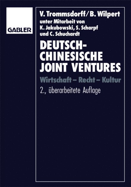 Bernhard Wilpert, Volker Trommsdorff - Deutsch-chinesische Joint Ventures, E-bok