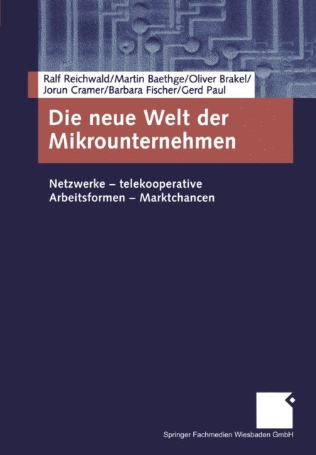 Gerd Paul, Barbara Fischer, Jorun Cramer, Oliver Brakel, Martin Baethge, Ralf Reichwald - Die neue Welt der Mikrounternehmen, E-bok